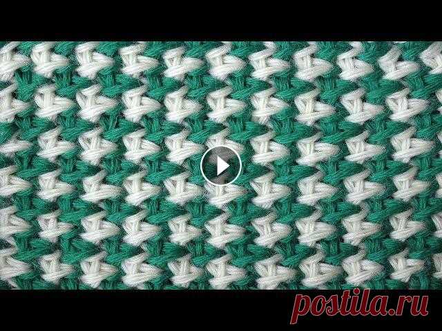Tunisian crochet pattern Двухцветная путанка Тунисский узор крючком 5

вязаные береты из ангоры спицами