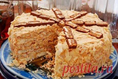 ТОРТ &quot;СНИКЕРС&quot;- НЕРЕАЛЬНО ВКУСНЫЙ!!!
