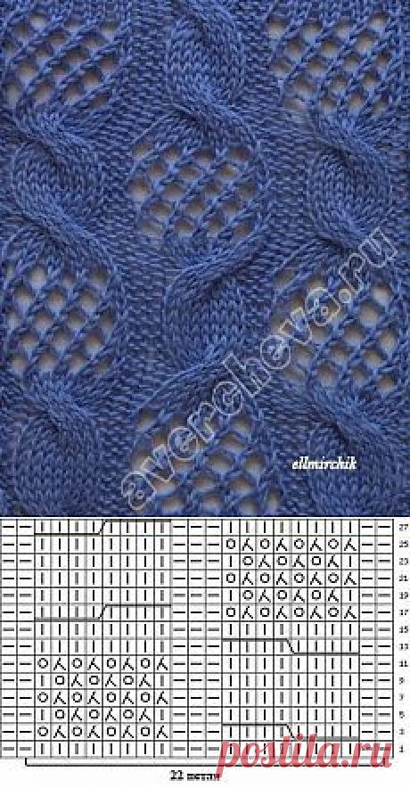 Узор спицами