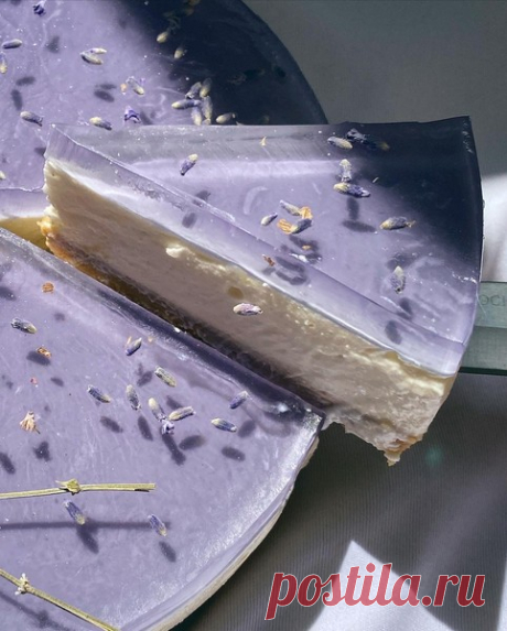 Чизкейк без выпечки с лавандой, как из Pinterest: рецепт кулинарного шедевра | WOMAN