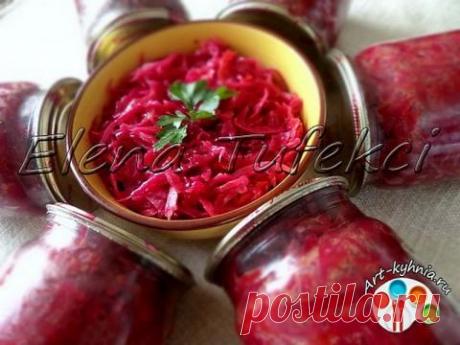 Салат из капусты и свеклы на зиму | 4vkusa.ru