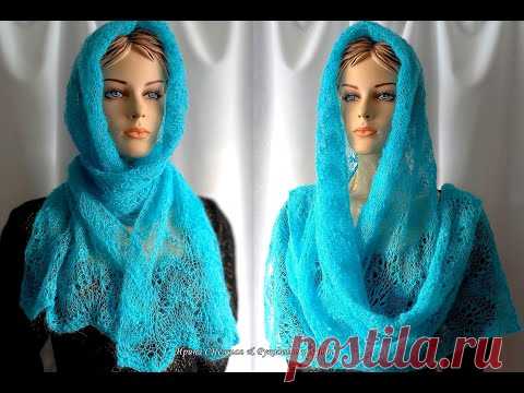 Обыкновенное Чудо - Паутинка из Кид Мохера спицами для весны