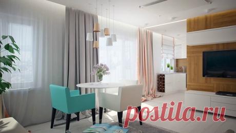 Современная квартира-студия 43 кв.м