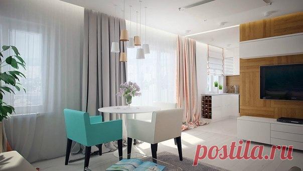 Современная квартира-студия 43 кв.м