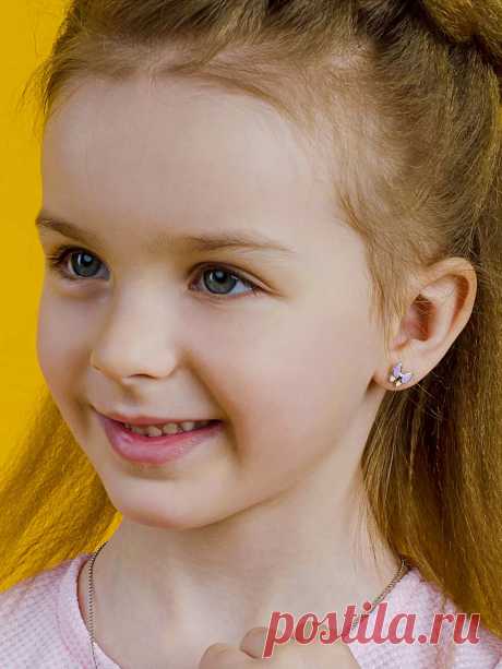 Детские серьги из серебра для девочки 5 - 12 лет бабочки Umi Stars 24894104 купить за 1 479 ₽ в интернет-магазине Wildberries