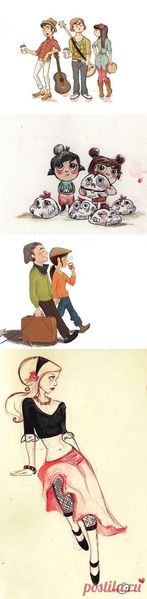 Иллюстратор Андреа Фернандес (Andrea Fernandez) (32 работ) » Картины, художники, фотографы на Nevsepic