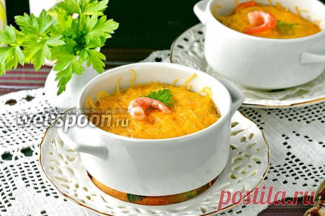 Жульен с креветками