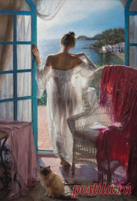 Нежные женщины с картин Vicente Romero Redondo