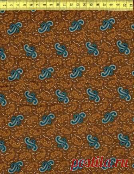 Пейсли на коричневом N757-004 - Гражданская война &lt;- NEWCASTLE FABRICS &lt;- Ткани - Каталог | StitchCraft