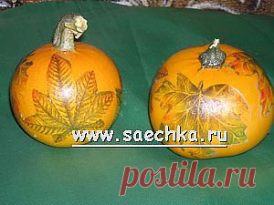 Тыквочки декоративные - дети и рукоделие