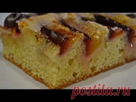Сливовый Пирог с Сахарной Глазурью | Тает Во Рту!! Plum Pie