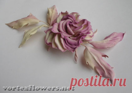 Роза из фоамирана &quot;ВалерИ&quot;. Часть 1 | Vortex Flowers