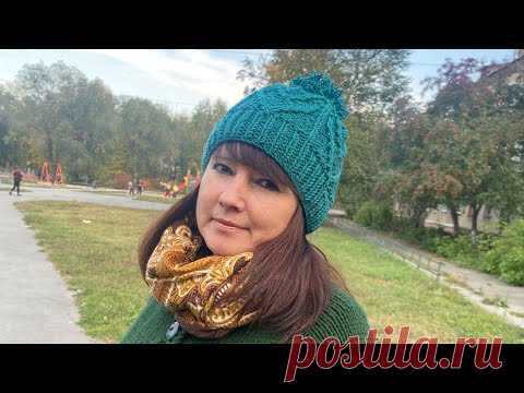 Шапка спортивная спицами Mammut. Схема. Примерка. Экспресс МК