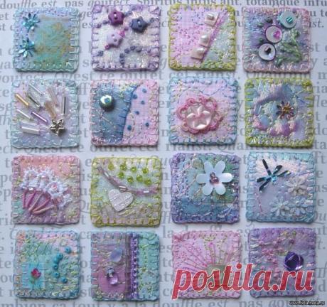 Маленькое крейзи-квилт