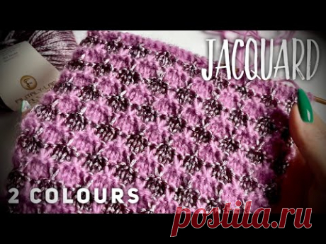 Просто ШОК 💥💥💥 РОМБИКИ 💥💥💥узор спицами! ЖАККАРД РУЛИТ! JACQUARD KNITTING PATTERN