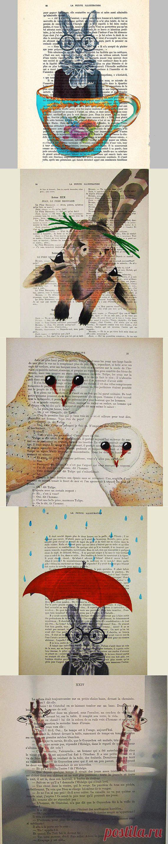 Cocodeparis - картины на книгах / Бумага и карандаши (скрапбукинг, оригами, и т.д.) / Модный сайт о стильной переделке одежды и интерьера