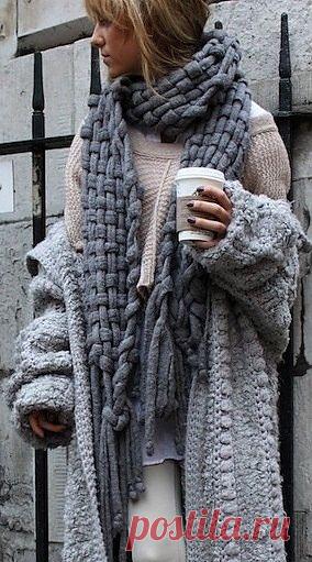 Плетеный шарф / Шарфы / ВТОРАЯ УЛИЦА