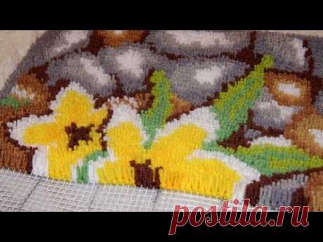 Ковровая техника вышивания иголкой и крючком (видео)
