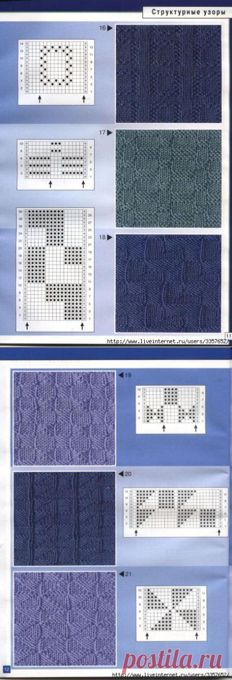 Узоры спицами (много).