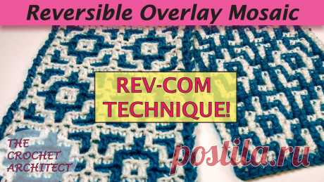 #26 - Reversible Continuous Overlay Mosaic Crochet (REV-COM) Learn to make your Overlay Mosaic Crochet projects reversible! I’ve tweaked my Anchored dc (Adc) stitch for this reversible technique and I’d like to show yo...
