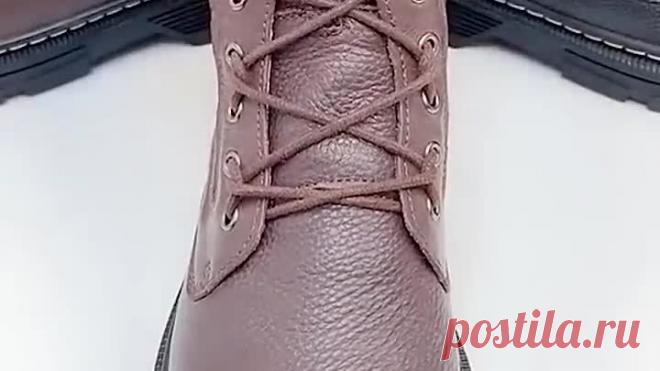 Шнуровка ботинок. Как завязать шнурки на ботинках _ Lacing of shoes