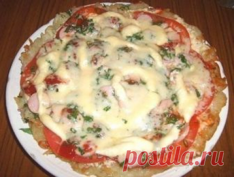 Картофельная пицца. Блюдо, которое выручает! Отличный вариант для быстрого ужина!
