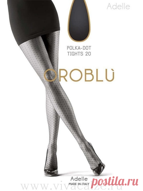 Oroblu ADELLE 20 колготки в горошек купить