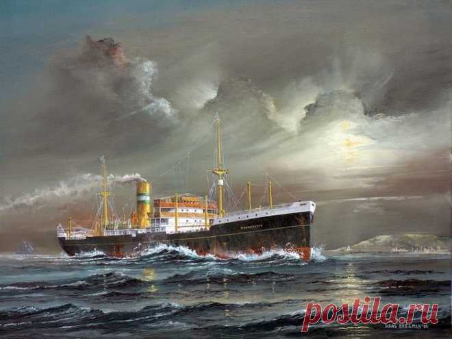 Художник-маринист Hans Breeman