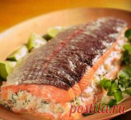 Фаршированный лосось|Рецепт