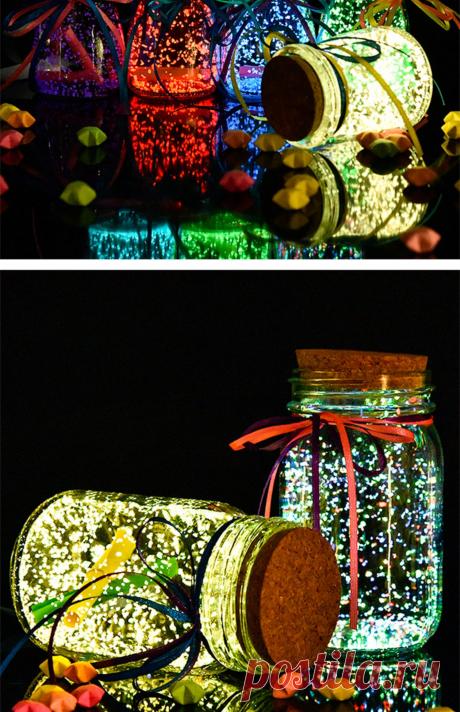 10 г/пакет, цветной светильник, флуоресцентная пудра, светящиеся гранулы, сделай сам, бутылка желаний, светящийся песок, свадебные украшения, вечерние принадлежности|Сверкающие товары для вечеринки| | АлиЭкспресс