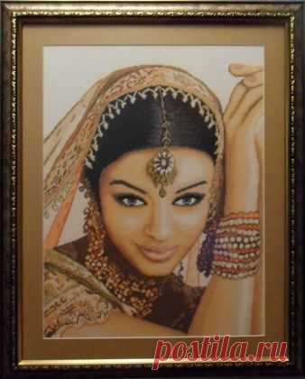 Индийская модель / Вышивка крестом / В рукоделии