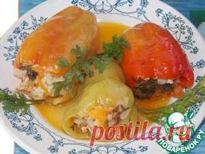 Перец, фаршированный курицей и тыквой - кулинарный рецепт