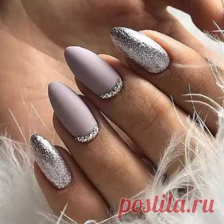Маникюр с серебром (серый со стразами) - купить в Киеве | Tufishop.com.ua