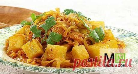 Карри из белокочанной капусты - кулинарный рецепт. Миллион Меню