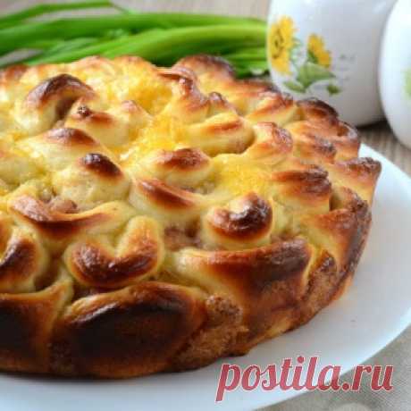 Мясной пирог &quot;Хризантема&quot;