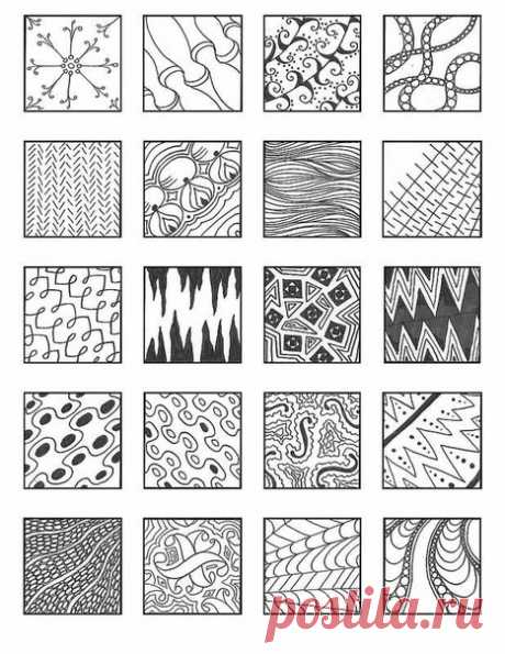 Учимся рисовать дудлинг узоры