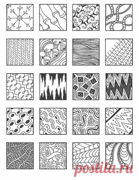 Учимся рисовать дудлинг узоры