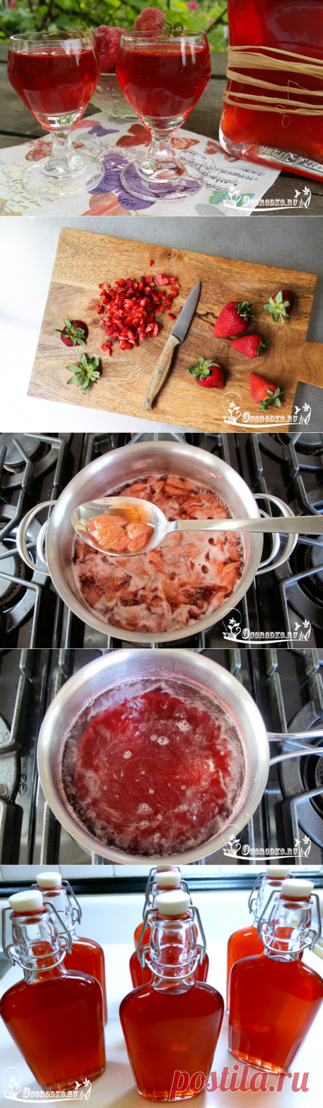 Рецепт ликера из клубники – пошагово с фото