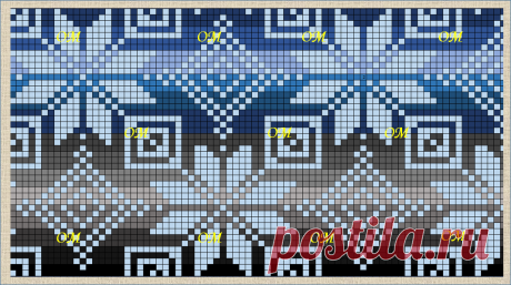 21 жаккардовая схема в стиле норвежских узоров | ЖАККАРДос | Яндекс Дзен