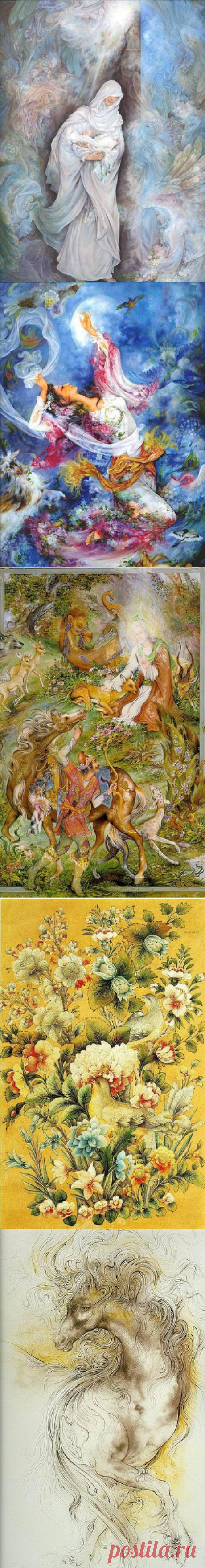 ПЕРСИДСКИЙ "ПАЛЕХ" - ЖИВОПИСЬ. ИСКУССТВО ХУДОЖНИКОВ ВСЕГО МИРА. Автор этих работ Остад Махмуд Фарщиан - самый талантливый современный персидский художник. Несколько фактов его биографии: Махмуд Фарщиан родился в Исфахане (Иран) 24 января 1930.