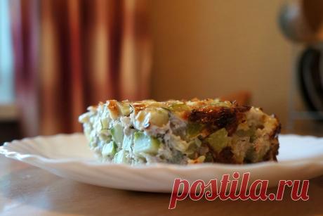 запеканка с сыром и ореxами.