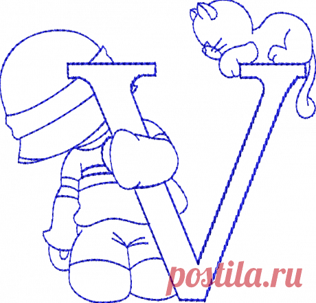 Sunbonnet Alphabet - Machine Embroidery Designs