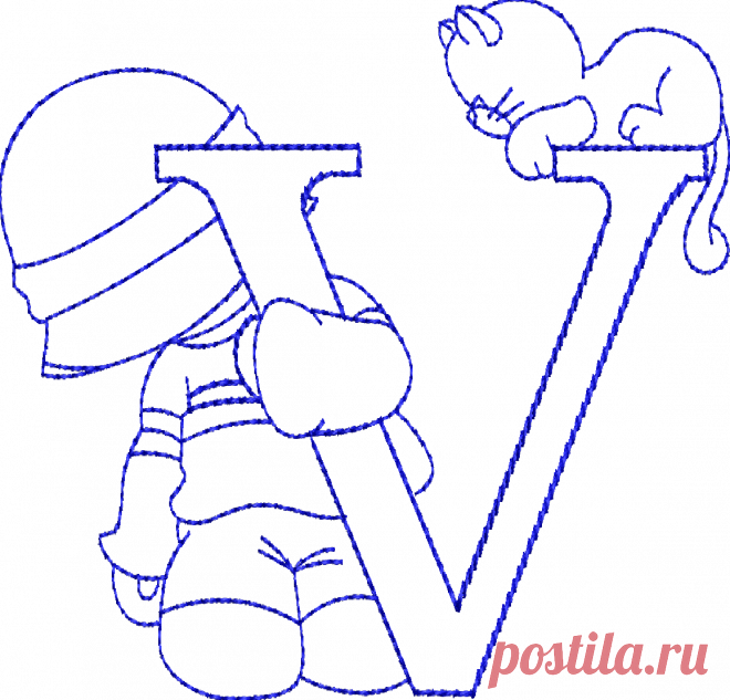 Sunbonnet Alphabet - Machine Embroidery Designs