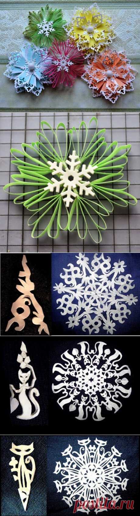 Готовимся к новому году: Красивые снежинки из бумаги &amp;#8212; Рукоделие