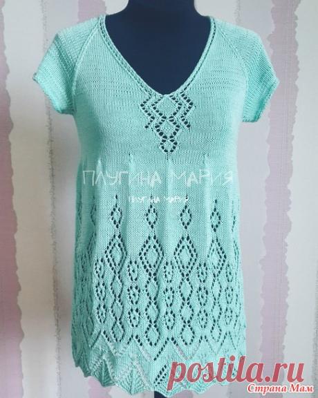Летний топ спицами - Страна Мам