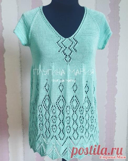 Летний топ спицами - Страна Мам