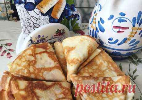 (9) Блинчики (тоненькие и очень вкусные)🥞🤗😍 - пошаговый рецепт с фото. Автор рецепта Марина Кащавцева🏃‍♂️ . - Cookpad
