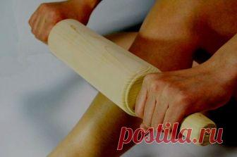 Японцы убирают целлюлит, благодаря массажу с бамбуковой палкой, а мы используем скалку - 5 минут в день