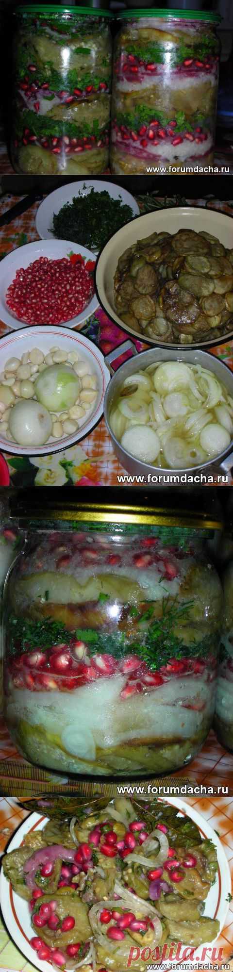 БАКЛАЖАНЫ С ГРАНАТОМ НА ЗИМУ.