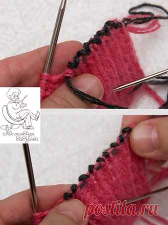 Круглый край или как красиво закрыть петли иглой.